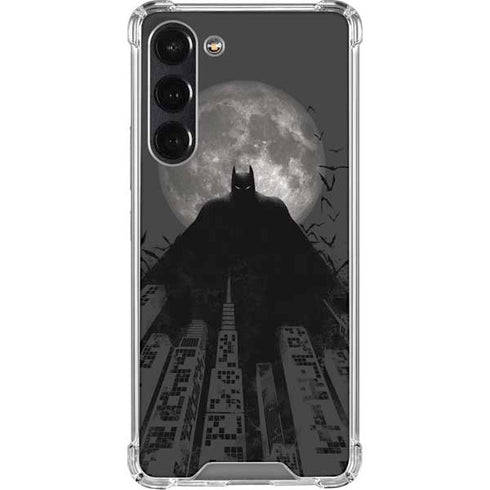 DC Comics Batman On City with Moon Art Galaxy S24 FE Clear Case